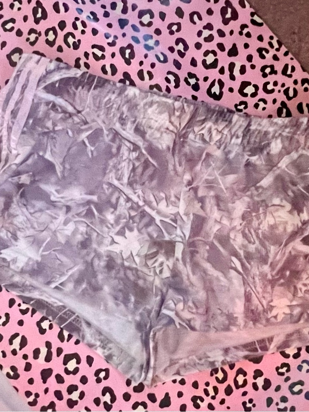 SHEIN Gray Tie-Dye Women's Lounge Shorts